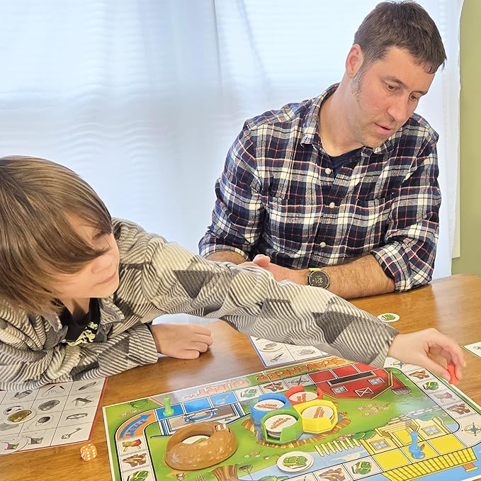 Scavenger Quest Board Game Fun for Kids and Adults 2-4 Players Ages 5+ Skill-Building &amp Educational Family-Friendly Outdoor Themed Seek-and-Find Game.