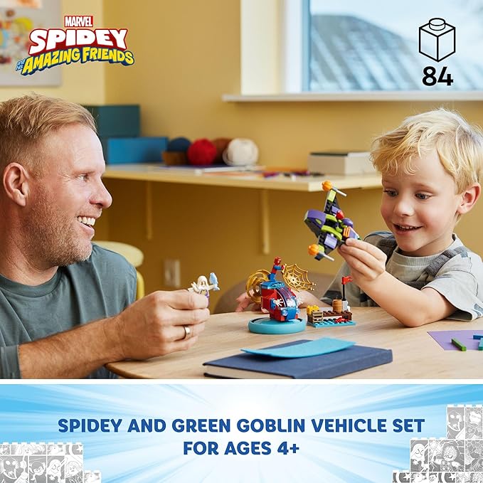 LEGO Marvel Spidey vs. Green Goblin Super Hero Toy with Green Goblin Figure Marvel Toy for Young Super Hero Fans Spider-Man Toy for 4-6 Year Old Kids 10793