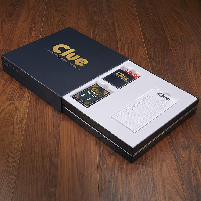 Hasbro Gaming Clue Board Game Signature Collection Premium Packaging and Components Family Games for Kids and Adults Mystery Games for 2 to 6 Players