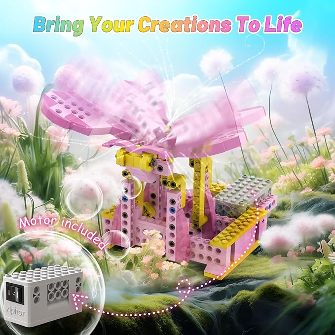 Robot G STEM Kits for 6-7 Year Old Girl 8 in 1 Electric Building Toys for Kids 6-8 8-10 DIY Educational Construction Science Kit for Girls 6-12 Christmas Birthday Gift