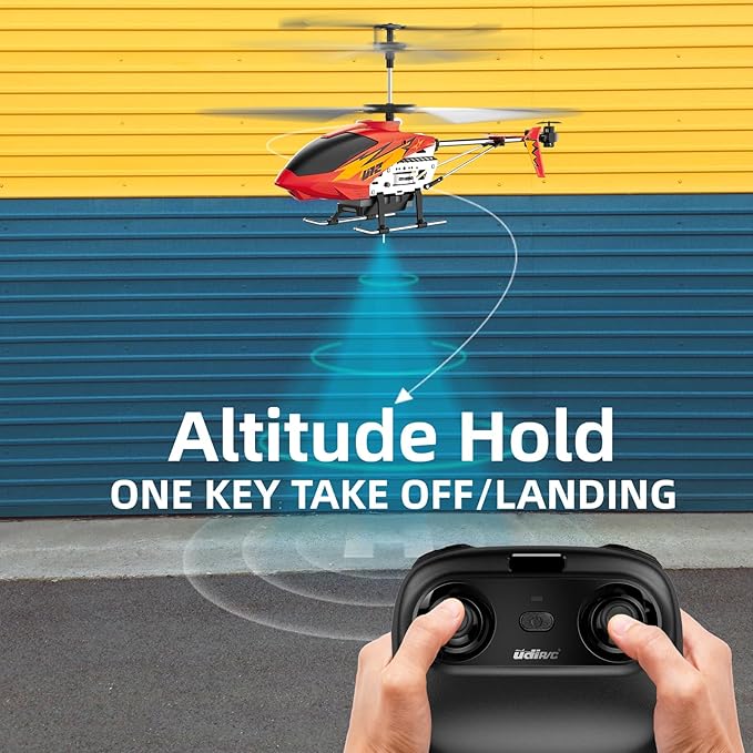 Cheerwing U12 Remote Control Helicopter with Altitude Hold Mini RC Helicopter for Adults Kids One Key take Off/Landing and 2 Batteries