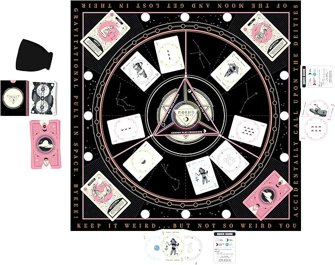 Morbid The Lunar Dial Game - Alter The Phases of The Moon Strategy Game Based on True Crime Podcast Morbid 2-4 Players Age 14 and Up