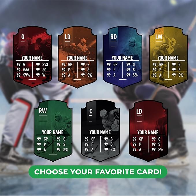 EGD Personalized Hockey Plaque | Ultimate &amp Party Decorations | Hockey Gifts for Boys | Multiple Sizes &amp Shapes (Card 5)