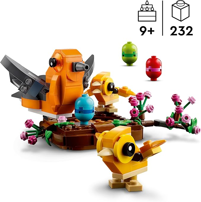 LEGO Bird’s Nest Building Toy Kit Seasonal Display for a Table or Shelf Fun Build for Kids Ages 9 and Up 40639
