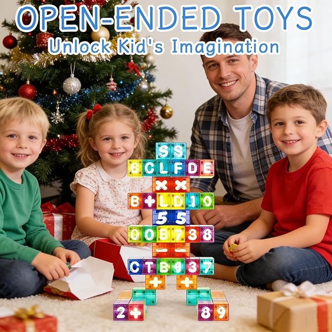 Magnetic Alphabet Letters and Numbers for Kids - 40 Piece Educational Learning Toys for Toddlers Ages 3-6 ABC Magnets for Preschool Kindergarten Homeschool with Storage Case