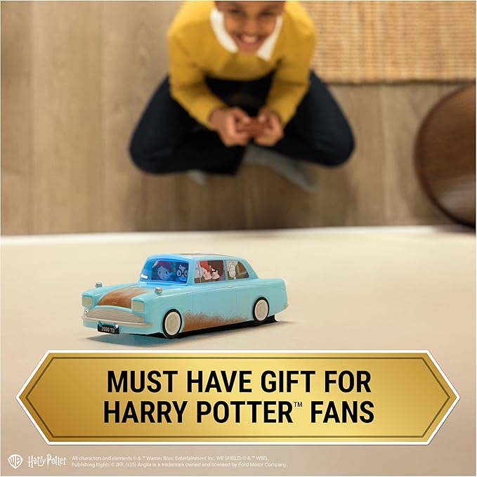 Wizarding World Harry Potter Weasley’s Flying Remote Control Car with Zero Gravity Technology Drives Indoors on Walls &amp Floors Kids Toys for Ages 6 and up
