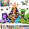 300 PCS Magnetic Blocks with Light Blocks - Easter Toys for Boys and Girls Age 3+ Years Old Magnet Tiles Toys for Kids Boys and Girls Magnetic Building Blocks Cubes Stacking Magnets for Kids