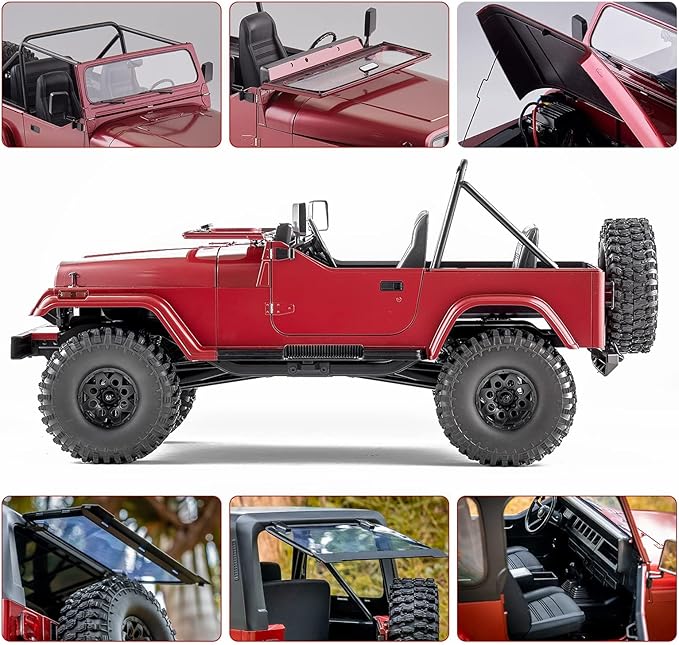 BEEZRC RocHobby 1/10 mashigan RC Rock Crawler for Adults 4WD Off-Road Remote Control Truck Hobby Grade RC Crawler RS Need to Complete