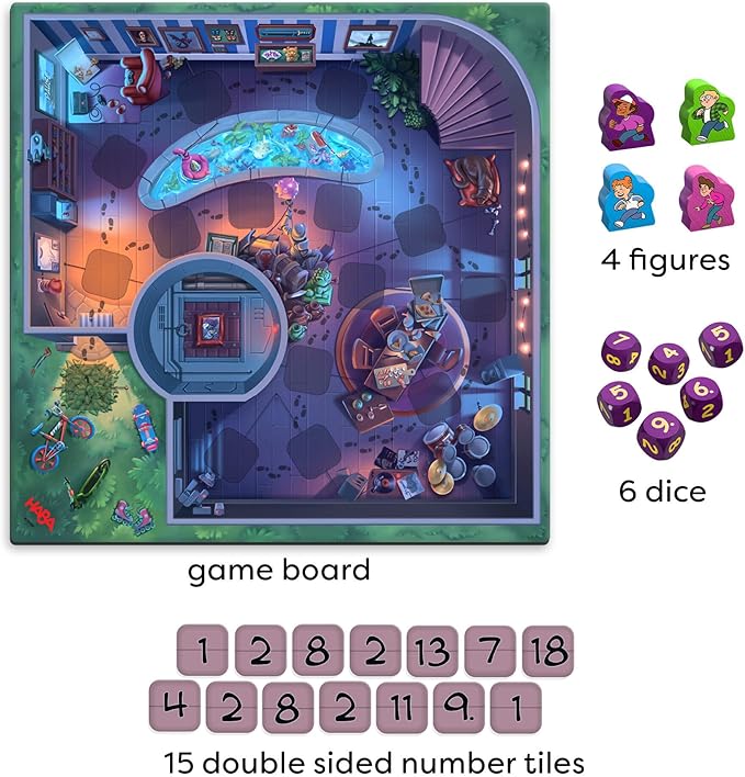 HABA Secret Code 13+4: Math Games for Kids 8-12 Learning Games for Classroom or Family Night A Fun Strategy Activity for Multiplication &amp Math Practice
