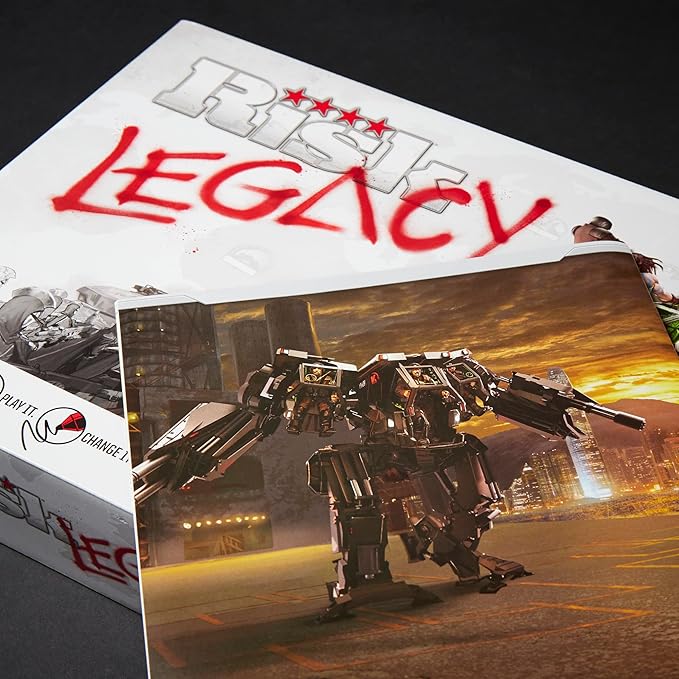 Hasbro Gaming Avalon Hill Risk Legacy Strategy Tabletop Game Immersive Narrative Game Miniature Board Game for Ages 13 and Up for 3-5 Players