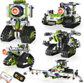 Robot Building Kit with APP/Remote Control STEM Gifts for Boys Age 6-16Technic Coding Robotic Toys for Kids Birthday Buildable 5in1 Models with 337+ Pieces