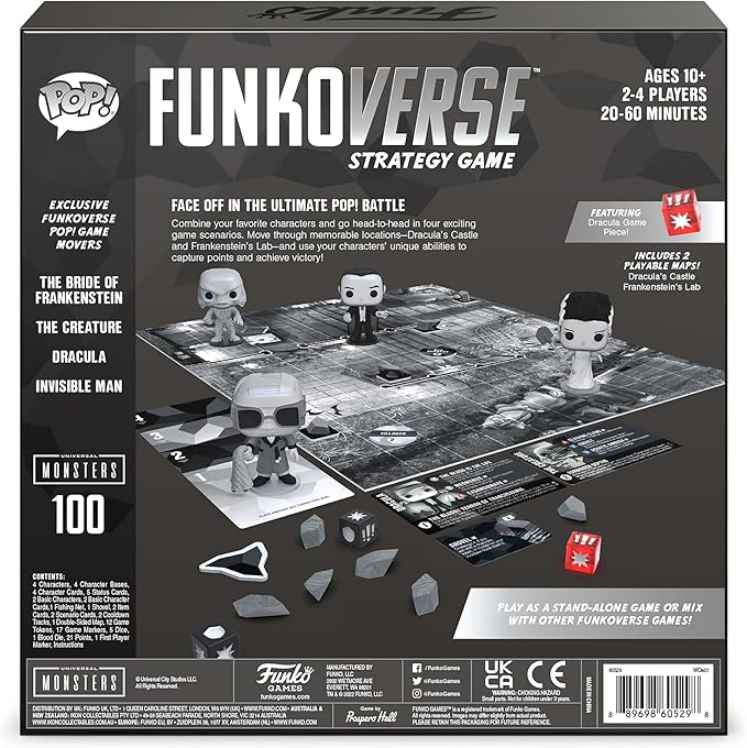 Funko Funkoverse: Universal Monsters 100 4-Pack Miniature Figures (Styles May Vary)