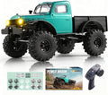 BEEZRC FMS RC Crawler 1/24 FCX24 Brushless Power Wagon RTR 4WD RC Rock Car with BATRAZZI Tires Hobby Grade RC Car for Adult Model Remote Control Truck Off-Road Vehicle (Metallic Green)
