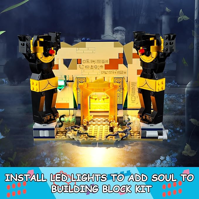 LED Light Kit for Lego 77013 Escape from The Lost Tomb Set Compatible with Lego 77013 Building Blocks Model(Not Include Blocks Set)