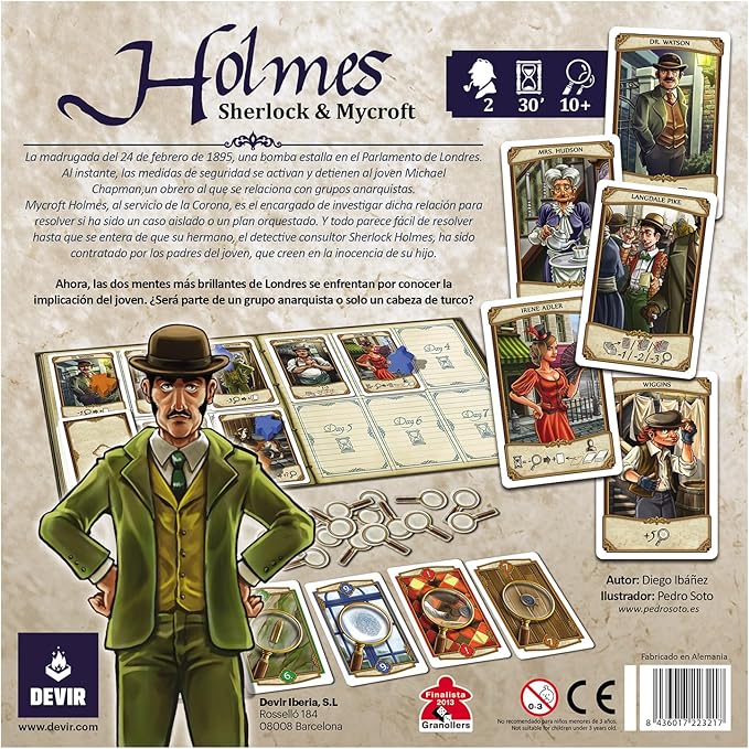 Devir – Holmes Sherlock &amp Mycroft Table Game (bgholmes)
