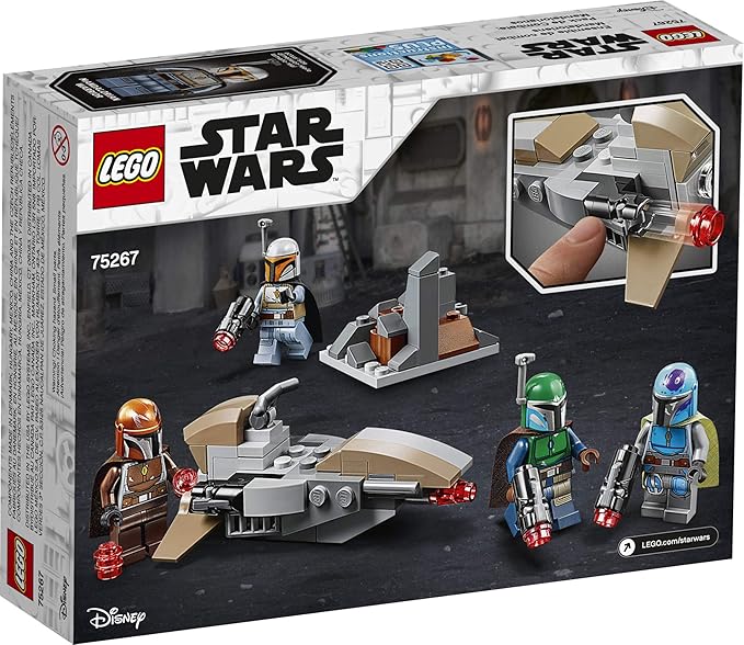 LEGO Star Wars Mandalorian Battle Pack 75267 Mandalorian Shock Troopers and Speeder Bike Building Kit Great Gift Idea for Any Fan of Star Wars: The Mandalorian TV Series (102 Pieces)