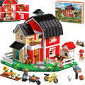Country Farm House Building Set 1268PCS Toy Building Blocks Set Model Building Kits Rural Villa with Flowers Animals Home Office Decor Christmas Birthday Gift for Adults Teen Kids Ages 8+