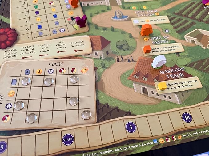 Stonemaier Games: Viticulture: Bordeaux Expansion by Jamey Stegmaier | Add to Viticulture (Base Game) | A New Board Featuring Updated Graphics Layout and New Mechanism | 1-6 Players 90 Mins