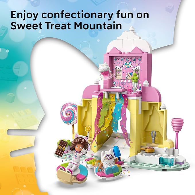 LEGO Gabby’s Dollhouse Sweet Treat Mountain &amp Kitty Garden Building Blocks - Pretend Play &amp Learning Toy for Girls &amp Boys Ages 4+ - W/Gabby &amp Pandy Paws Figures - Gift Idea for Birthd