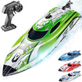 BEZGAR RC Boat 12 inch Remote Control Boat for Kids and Adults 25 KPH Fast RC Speed Boats with 700mAh Battery Ideal Waterproof Toy Boats for Lakes &amp Pools - TX126 Green