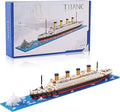 World Famous Titanic Micro Building Block Set Cruise Ship Micro Bricks Model Kit for Adults Ages of 14+ - 1872 PCS Great Gift
