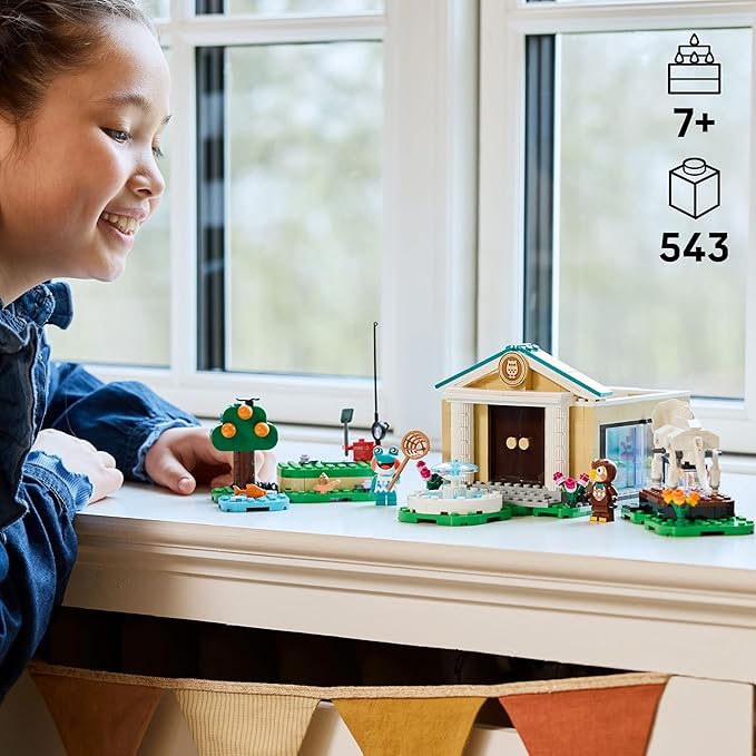 LEGO Animal Crossing Blathers’s Museum Collection Building Toy - Pretend Play Set W/2 Toy Minifigures for Girls &amp Boys Ages 7+ - Building Blocks for Kids - Gift Idea for Birthdays &amp Gamers -