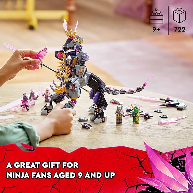 LEGO NINJAGO The Crystal King Set 71772 Battle Toy for Kids with Posable Centaur Action Figure and Lloyd Minifigure