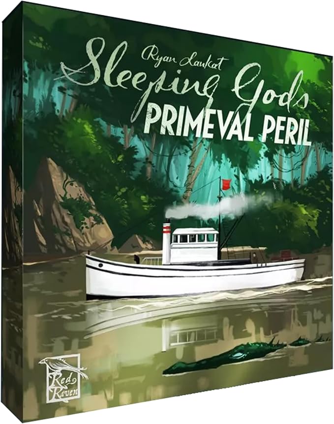 Sleeping Gods: Primeval Peril by Red Raven Games | Ages 13+ | 1-2 Players | Strategy Games | Cooperative Adventure | Story-Driven Exploration