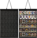 36 Cards Display Case - 35PT Graded Sports Card Frame - with PVC Protection &amp Clear View for Baseball Football Basketball Trading Card Wall Display Black