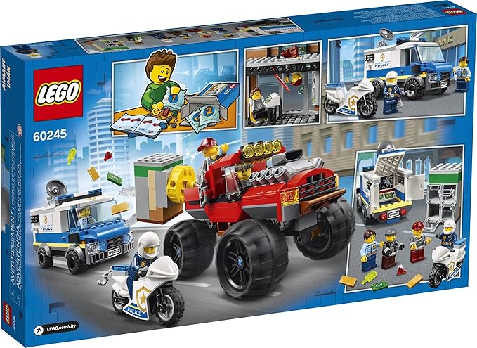 LEGO City Police Monster Truck Heist 60245 Police Toy Cool Building Set for Kids (362 Pieces)