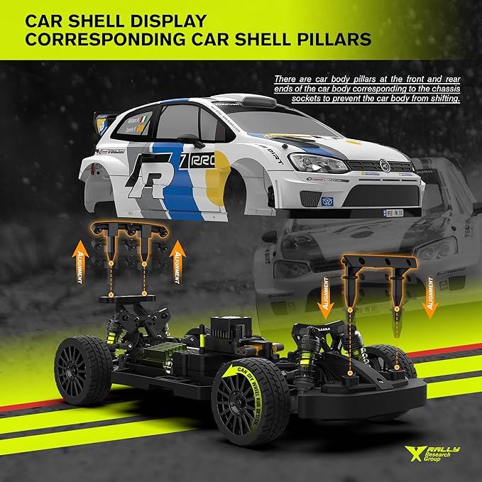 RLAARLO 1/12 Brushelss RC Cars for Adult Top Speed 50+ MPH Rally Car All Terrain RC Truck 4W Off-Road Monster Trucks with Gyro Waterproof Remote Control Car (White)