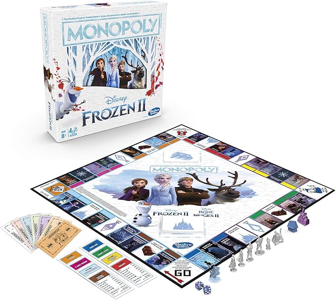 Hasbro Disney Frozen II Monopoly (Bilingual - English/French)