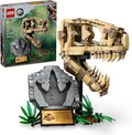 LEGO Jurassic World Dinosaur Fossils: T Rex Skull Building Toy - Dinosaur Toy for Boys &amp Girls Ages 9+ Years - Gift for Christmas - Display for Bedroom - 76964