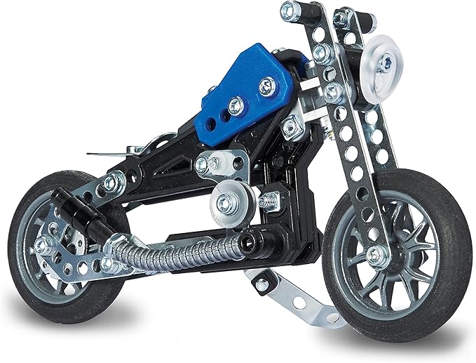 MECCANO Erector 5 in 1 Model Building Set - Motorcycles 174 Pieces for Ages 8 and up STEM Construction Education Toy