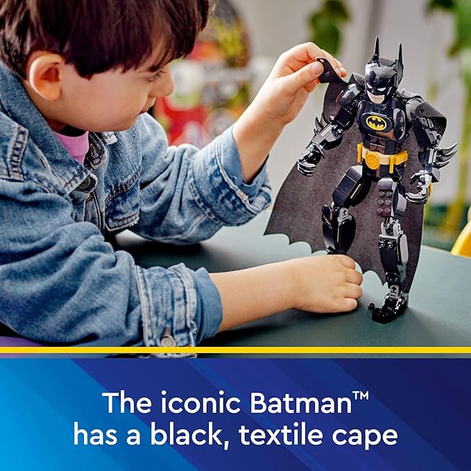 LEGO DC Batman Construction Figure 76259 Buildable DC Action Figure Fully Jointed DC Toy for Play and Display with Cape and Authentic Details from the Batman Returns Movie Batman Toy for 8 Year Olds