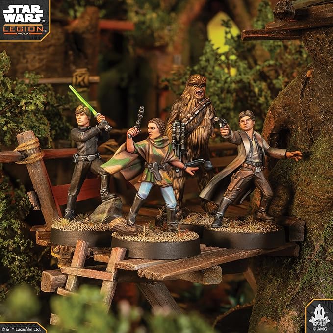 Asmodee Star Wars: Legion Heroes of The Rebellion Character Pack - Tabletop Miniatures Game Strategy Game for Kids and Adults Ages 14+ 2 Players 90 Min Playtime