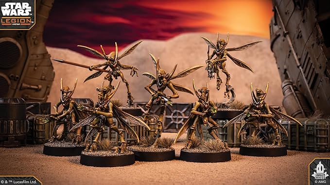 Asmodee Star Wars Legion Geonosian Warriors UNT Expansion - Tabletop Miniatures Game Strategy Game for Kids and Adults Ages 14+ 2 Players 90 Min Playtime Made by Atomic Mass Games