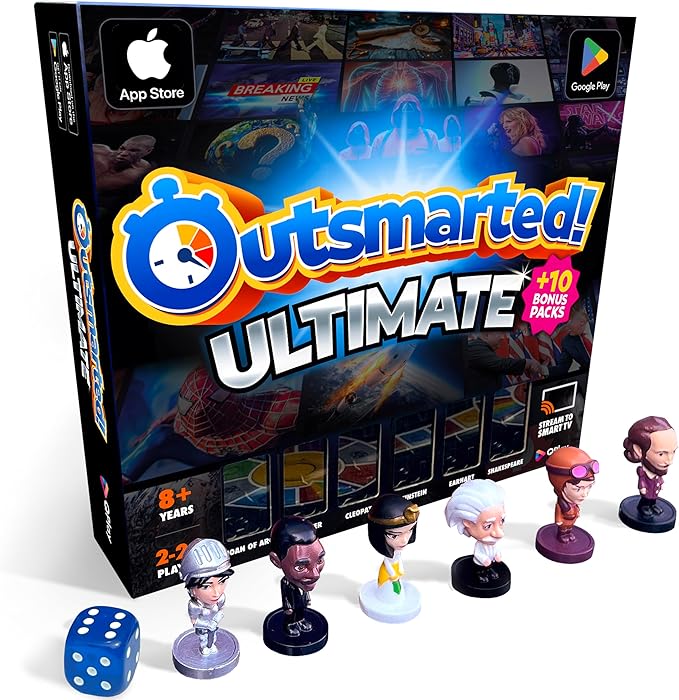 Outsmarted Ultimate Edition - 10 Exciting Bonus Categories | Kids Teens &amp Adults | Next-Level Game Night for Family &amp Friends | 2–24 Players | Age 8+ | 10000+ Questions | 2026 Edition