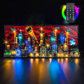 Upgraded Led Light Kit for Lego The Animated Series Gotham City Building Set Remote Control Version Compatible with Lego 76271 (Model Not Included)