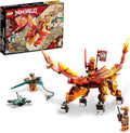 LEGO NINJAGO Kai’s Fire Dragon EVO Toy 71762 for Kids with Cobra &amp Boa Snake Warrior Figures and Kai Minifigure Collectible Mission Banner Series