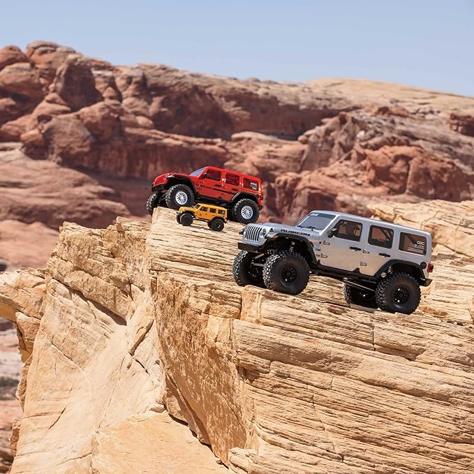 Axial RC Truck 1/6 SCX6 Jeep JLU Wrangler 4WD Rock Crawler RTR (Batteries and Charger Not Included): Silver AXI05000T2