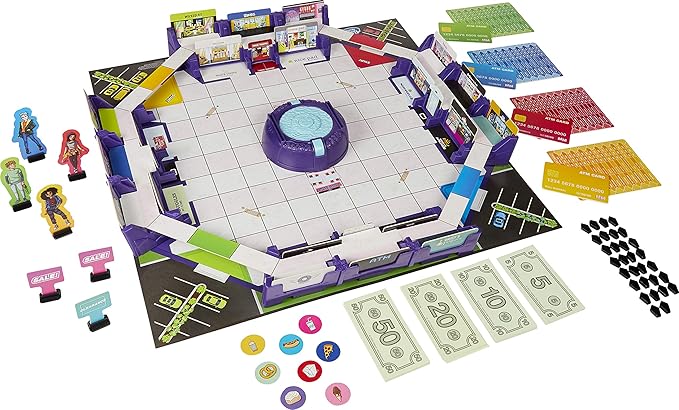 Hasbro Gaming Mall Madness Talking Electronic Shopping Spree Board Game for Kids Ages 9 and Up for 2 to 4 Players