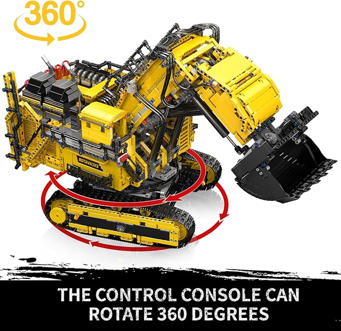 Mould King 17070 App Control Large Excavator Building Kit RC Diggers Construction Set Mining Excavator Construction Vehicle Building Blocks for Adults (4767 Pieces)