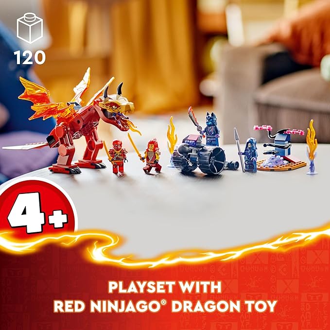 LEGO NINJAGO Kai’s Source Dragon Battle Adventure Playset with Buildable Model and 4 Posable Ninja Action Figures Toddler Ninja Toy Ninja Gift Idea for Kids Boys and Girls Ages 4 and Up 71815