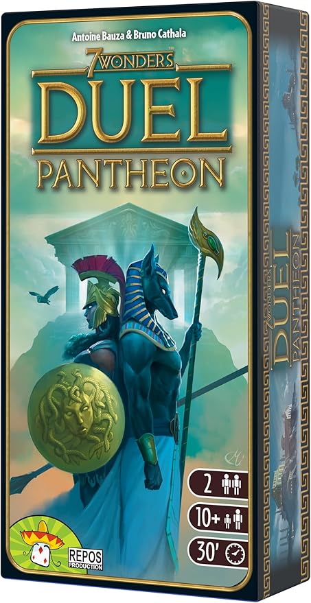Asmodee 7 Wonders Duel Pantheon Board Game Expansion - Intense Two-Player Battles in the Ancient World Strategy Game for Kids and Adults Ages 10+ 2 Players 30 Minute Playtime