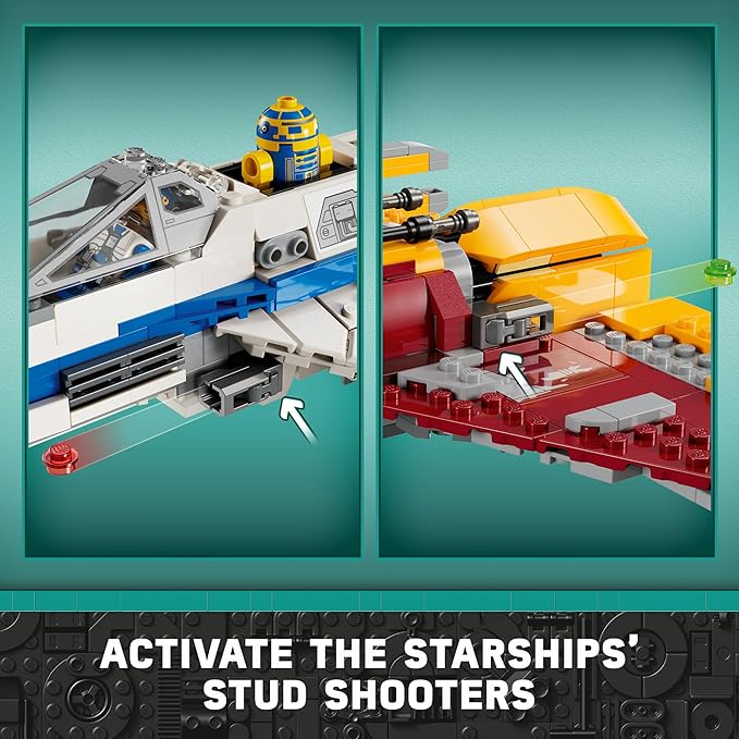 Lego Star Wars: Ahsoka New Republic E-Wing vs. Shin Hati’s Starfighter 75364 Star Wars Playset Based on The Ahsoka TV Series Show Inspired Building Toy for Ahsoka Fans Featuring 5 Star Wars Figures