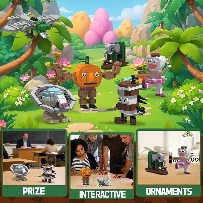 Italian Brain Rot Unique Cartoon Characters Building Blocks 6 in 1 Educational &amp Entertaining Gift Idea for Kids Teens &amp Adults