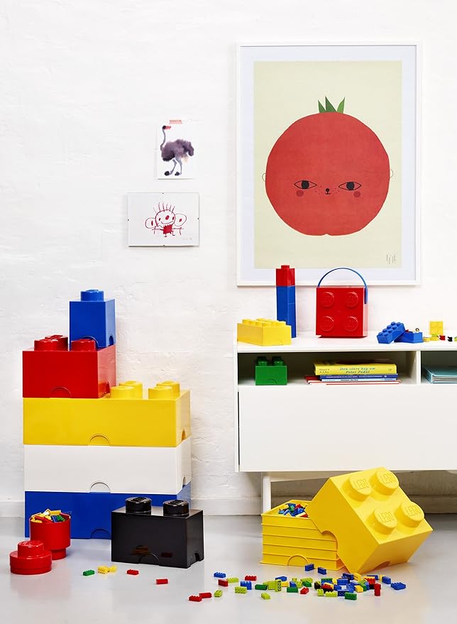 Room Copenhagen 8 LEGO Brick Box Yellow Green