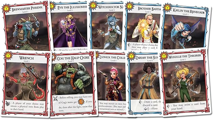 SlugFest Games: Battle for Greyport: Chaos in Copperforge Expansion - Cooperative Deckbuilding Game in The Red Dragon Inn World Ages 13+ 2-5 Players