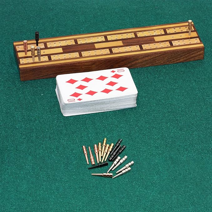 Leitee 96 Pieces Metal Cribbage Board Pegs Fit 1/8 Holes Cribbage Pins with a Tapered Design for Family and Friend Traditional Board Game 4 Colors